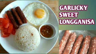 Garlicky Sweet Longganisa Great Business Idea [upl. by Eniretac]