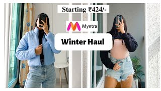 Myntra Affordable Winter Tryon haul  All Under 1400  Dharti Singh [upl. by Alamak799]