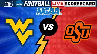 West Virginia Mountaineers vs Oklahoma State Cowboys  NCAA Football Live Scoreboard [upl. by Esilenna]