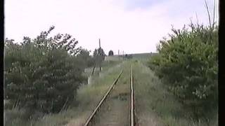 Prenzlauer Kreisbahn Gramzow  Prenzlau 1995  Führerstandsmitfahrt [upl. by Airehc494]