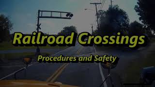 School Bus Railroad Crossing Procedures [upl. by Baumann793]