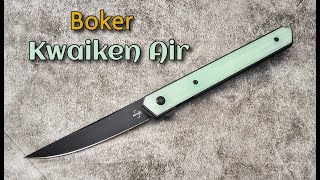 Boker Kwaiken Air Ultra Lightweight Flipper Blade by Lucas Burnley [upl. by Corabel]