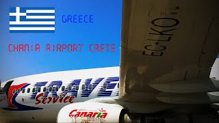 AIRPORT CHANIA CRETE  GREECE I Lotnisko Chania Kreta  Grecja [upl. by Airetas]