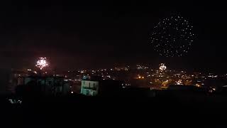 Monte di Procida mezzanotte di fuochi del capodanno 2019 [upl. by Hauge893]