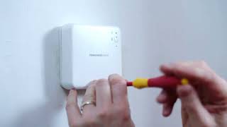 Installing the Honeywell Home T3 series programmable thermostat [upl. by Nerb]