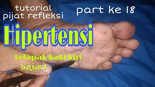 15 titik refleksi telapak kaki kiri untuk hipertensi bag 2 [upl. by Hartnett918]