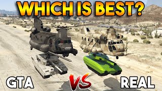 GTA 5 VS REAL  CARGOBOB WHICH IS BEST [upl. by Kegan]