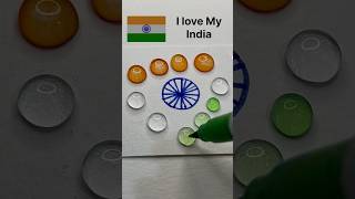 dian🇮🇳Flower🌼india flag colour mixing art satisfying youtubeshorts viralshorts colors flag [upl. by Anim]