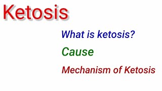 Ketosis  Meaning Causes amp Mechanism of ketosis in Diabetes mellitus amp Starvation [upl. by Jase]