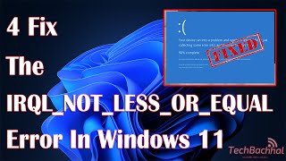 How to fix the IRQL NOT LESS OR EQUAL error in Windows 11 [upl. by Adnorhs720]