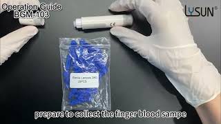 BGM 103 Blood Glucose Meter Operating Instructions [upl. by Odanref]