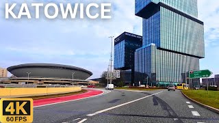 Driving in KATOWICE Poland 2024 🇵🇱  Panoramic City Tour in 4K 🚗 [upl. by Pirbhai850]