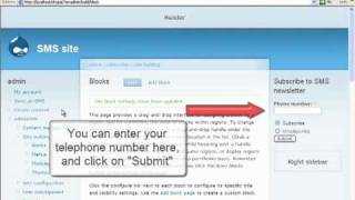 Send SMS from Drupal  Notify subscribed users about a new node via SMS [upl. by Liane]