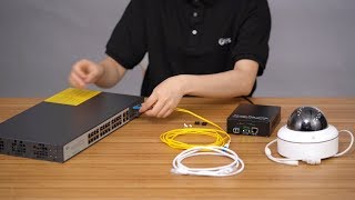 Application of PoE Gigabit RJ45 to SFP Media Converter  FS [upl. by Derfniw]