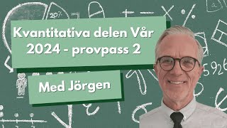 Högskoleprovet Vår 2024 kvantitativ del Provpass 2 ➗ [upl. by Karlen]