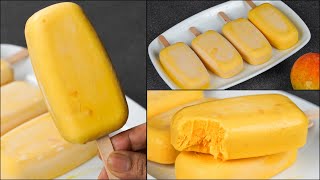 Mango Popsicle  Mango Ice Cream Recipe  Mango Lolly Ice Cream  NOven [upl. by Jaymee]