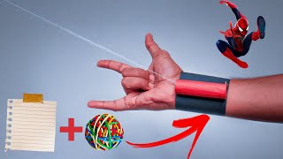 Easy SPIDER MAN Web Shooter With PAPER [upl. by Dnumde664]