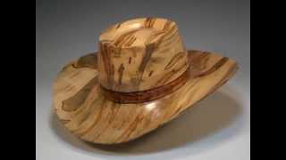 Woodturning  Making a Wood Cowboy Hat [upl. by Nuj]