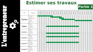 1 Estimer ses travaux sur Excel  Mise en forme [upl. by Nebe]