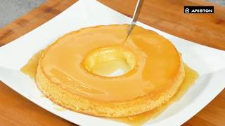 Steam Oven Recipe Brazilian Flan Condensed Milk Pudding [upl. by Arahd]