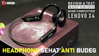 Review Plus Minus Lenovo X4 Bone Conduction Headphone UNIK  Dengar Musik dengan Tulang Telinga 🤔👍 [upl. by Yreneh388]