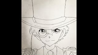 How to draw Kaito kid Detective Conan [upl. by Anid]