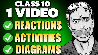 1 video 40 MARKS🔥 Class 10 Science ReactionsActivitiesDiagrams in 1 SHOT🔥 [upl. by Larok]