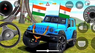 Dollar Song Modified 😈 Mahindra Yellow Thar  Indian Car Simulator 3D  Car Game 3D [upl. by Keeley884]