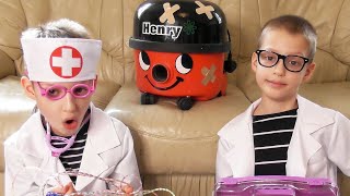 😷 OPERATION HENRY THE HOOVER Fun Doctor Play Set Review amp Vacuum Cleaner Adventure 🎉 [upl. by Bashemeth]