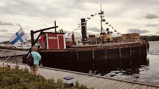 HöyrylaivaAurikSteamship140724LappeenrantaFinland [upl. by Nehtanoj]