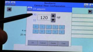 NeoTherm with Touchscreen Setting up the unit 2015 [upl. by Ahsenad223]