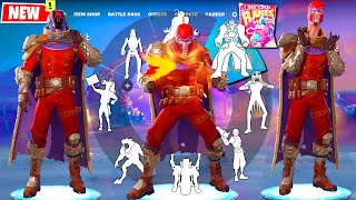 Fortnite MAGNETO doing All Built In Emotes and Funny Dances シ [upl. by Aiuhsoj]