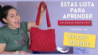 BOLSO TEJIDO A GANCHILLO crochet con una puntada muy hermosa Facil de hacerTUTORIAL PASO A PASO [upl. by Jermayne]