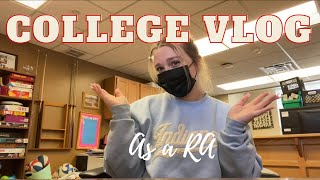 COLLEGE DAY IN THE LIFE as a RA Resident Assistant [upl. by Delwin]