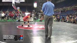 121 3rd Place  Shaina Murray New Jersey vs Carson Purcell Maryland [upl. by Nilram]