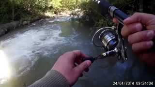 Spazio Spinning Trote in Torrente briglie Sicilia  25 Aprile 2014  Wild Trout Sicily [upl. by Ahseret451]