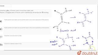 Assertion pka1 of fumaric acid is more than maleic acid Reason [upl. by Waine]