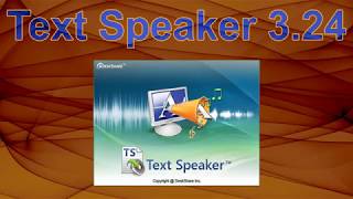 Text Speaker 324 Professional Text to Speech Software [upl. by Acnalb]