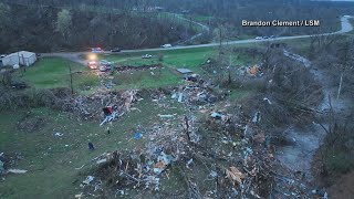 DRONE VIDEO  Missouri tornado kills multiple people causes widespread damage [upl. by Nurse]