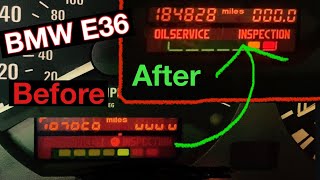 BMW E36 instrument cluster display repair instrument cluster mileage display fix [upl. by Erdnua48]