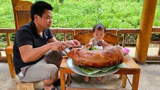 How to fence the pig pen with iron mesh to separate the piglets and cooking xuan truong [upl. by Semmes]