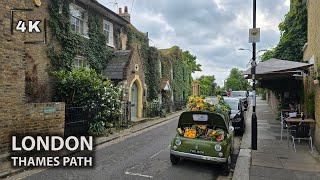 🇬🇧 Stunning West London Riverside Journey  Hammersmith to Chiswick Park  4K HDR [upl. by Reibaj]