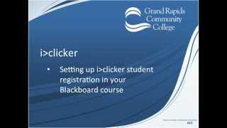 iClicker Blackboard Registration [upl. by Notreve]