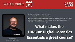 What makes the SANS FOR308 Digital Forensics Essentials a great course [upl. by Benildis]