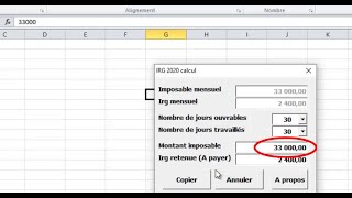 Application IRG SALAIRE 2020 Excel [upl. by Tan173]