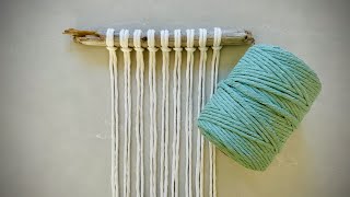 Macrame  Simple Macrame Wall Hanging  Macrame Tutorial [upl. by Jenness]