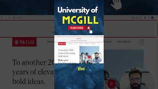 How to Apply to the McGill University Canada  McGill University Review for International Students [upl. by Licec2]