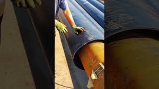 Process of making polyurethane insulated pipe [upl. by Jany919]