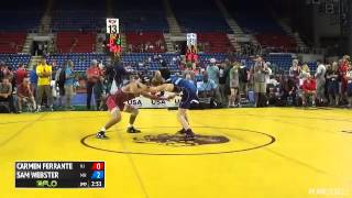 113 Champ Round 3  Sam Webster Minnesota vs Carmen Ferrante New Jersey [upl. by Nylaras]