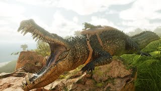 Deinosuchus Are Amazing Ark Survival Ascended The Island Modded [upl. by Atrim462]